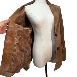 Genuine Suede Leather Blazer